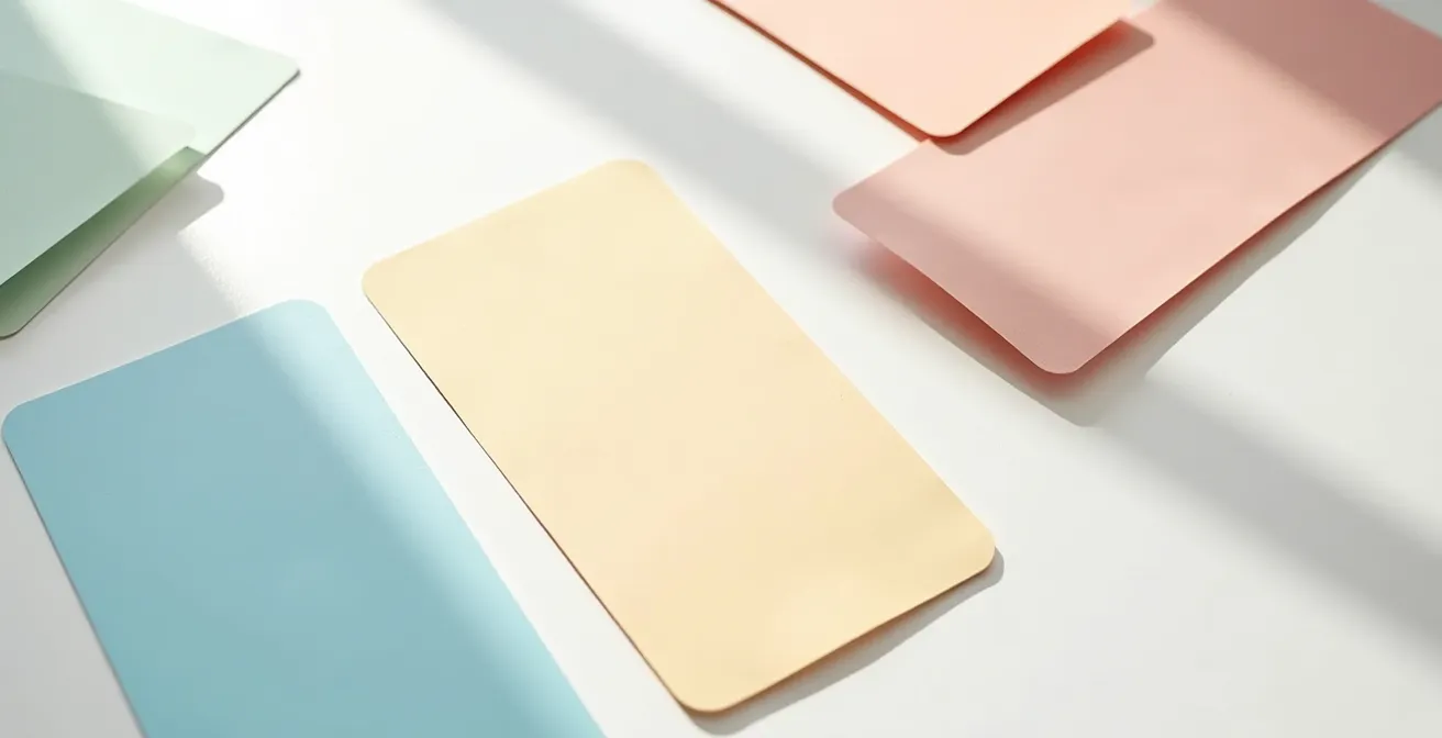 Minimalist view of healthcare planning materials on clean desk